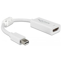 DeLOCK Mini DisplayPort 1.4 > HDMI, Adaptateur Blanc, 0,1 mètres, 4K