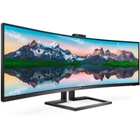Philips 499P9H/00 48.8" Moniteur UltraWide incurvé Noir, 124 cm (48.8"), 5120 x 1440 pixels, UltraWide Dual Quad HD, LCD, 5 ms, Noir