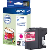 Brother Cartouche d'encre magenta originale LC-22UM Magenta