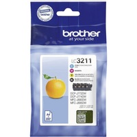 Brother LC-3211VAL cartouche d'encre Original Rendement standard Noir, Cyan, Magenta, Jaune Rendement standard, 200 pages, 200 pages, Multi pack