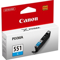 Canon Cartouche d'encre cyan CLI-551C Rendement standard, Encre à colorant, 1 pièce(s), Vente au détail