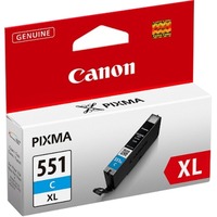 Canon Cartouche d'encre cyan à haute autonomie CLI-551XL Rendement élevé (XL), Encre à colorant, 1 pièce(s), Vente au détail