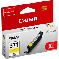 Canon Cartouche d'encre jaune à haut rendement CLI-571XL Jaune, Rendement élevé (XL), Encre à pigments, 11 ml, 715 pages, 1 pièce(s)