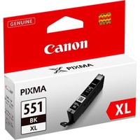 Canon Cartouche d'encre noire à haute autonomie CLI-551XL Rendement élevé (XL), Encre à colorant, 1 pièce(s), Vente au détail