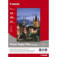 Canon Papier Photo Satiné A4 SG-201 - 20 feuilles Satin, 260 g/m², A4, 20 feuilles, Semi, 210 mm, Vente au détail