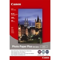 Canon Papier photo Plus SG-201 (10x15) 10x15 (50 feuilles), 260 g/qm, Vente au détail