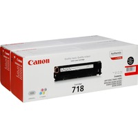 Canon Toner noir CRG-718BK Paquet de 2