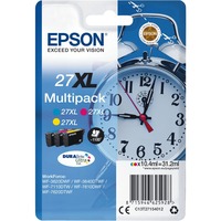 Epson Alarm clock Multipack "Réveil" 27XL - Encre DURABrite Ultra C,M,J M,J, Rendement élevé (XL), Encre à pigments, 10,4 ml, 1100 pages, 1 pièce(s), Multi pack