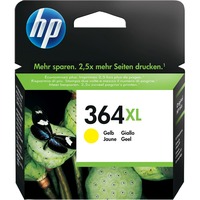 HP 364XL Cartouche d'Encre Jaune Grande Capacité Authentique CB325EE, Vente au détail