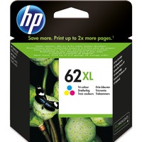 HP 62XL, Encre C2P07AE, XL, 3-pack (Cyan, Magenta, Jaune)