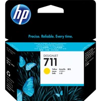 HP 711 Cartouche d'encre CZ132A, Jaune