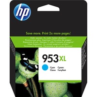 HP 953XL Cartouche d'encre F6U16AE, XL, Cyan