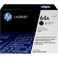 HP Cartouche de toner LaserJet 64A noire (CC364A) Noir, Noir, Vente au détail