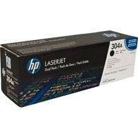 HP Cartouche de toner noir LaserJet 304A (CC530AD) Noir, 2 pièces, Vente au détail