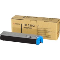 Kyocera TK-520C Cartouche laser 4000pages Cyan, Toner Cartouche laser, 4000 pages, Cyan, 1 pièce(s)