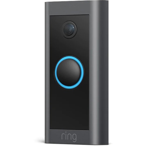 Ring Video Doorbell Wired, Sonnette de porte Noir