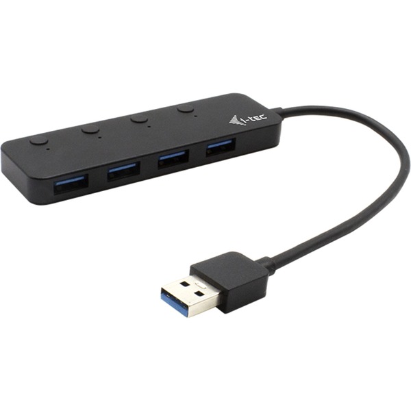 i-tec USB 3.0 Metal HUB 4 Port avec interrupteurs individuels on