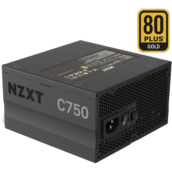 NZXT C750 80+ Gold 750W alimentation Noir, 6x PCIe, Gestion des câbles