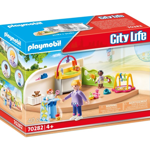 Playmobil City Life Espace Creche Pour Bebes Jouets De Construction Garcon Fille 4 An S Plastique