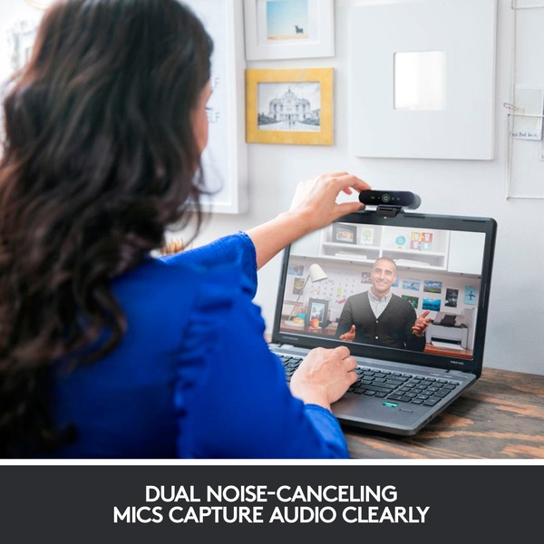 Logitech Brio Stream webcam Noir, 4096 x 21060 pixels, 60 ips, 1080p, USB 3.2 Gen 1 (3.1 Gen 1), Noir, Clip