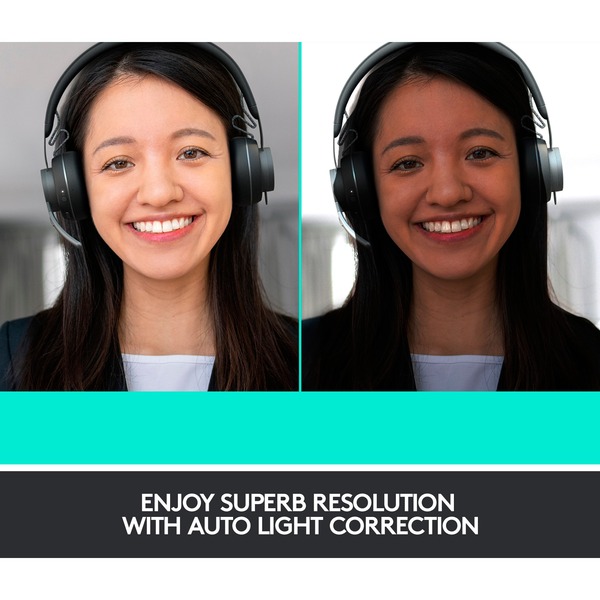 Logitech Brio Stream webcam Noir, 4096 x 21060 pixels, 60 ips, 1080p, USB 3.2 Gen 1 (3.1 Gen 1), Noir, Clip