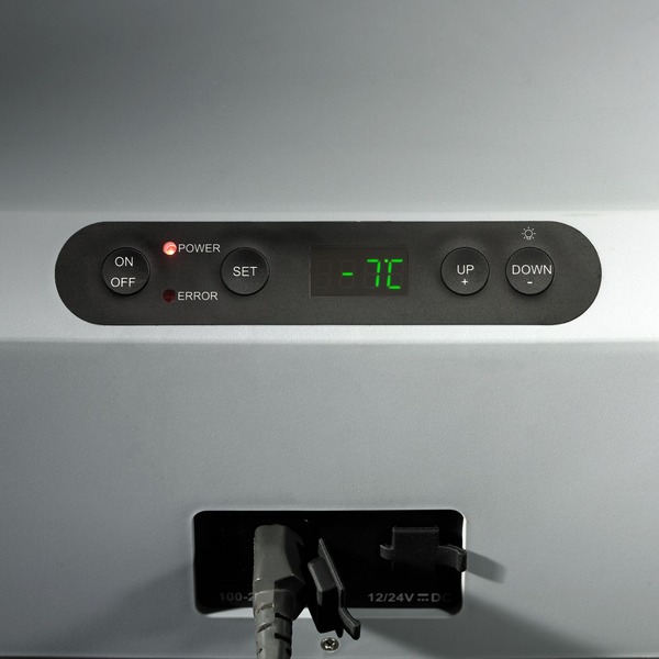 Mobicool MCF60 glacière 58 L Electrique Bleu, Gris bleu/gris, Bleu, Gris, Polyuréthane (PU), LED, 58 L, -10 - 10 °C, R134a