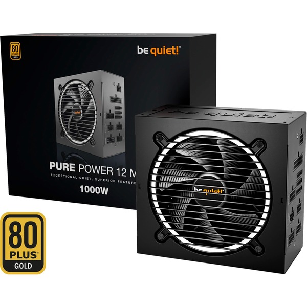 be quiet! Pure Power 12M, 1000 Watt alimentation Noir, 5x PCIe