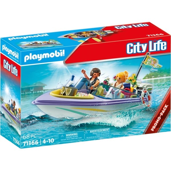 Playmobil 1.2.3 Famille de vacanciers avec bateau et avi
