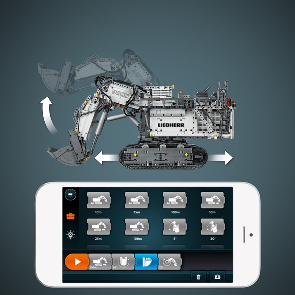 Lego Technic La pelleteuse Liebherr R 9800 42100, Jouets de construction Gris, Jeu de