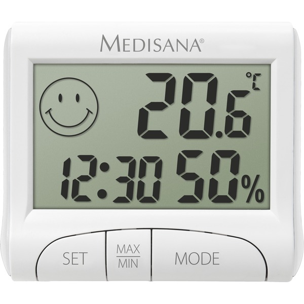 Medisana HG 100 Int rieure Hygrom tre lectronique Blanc Horloge
