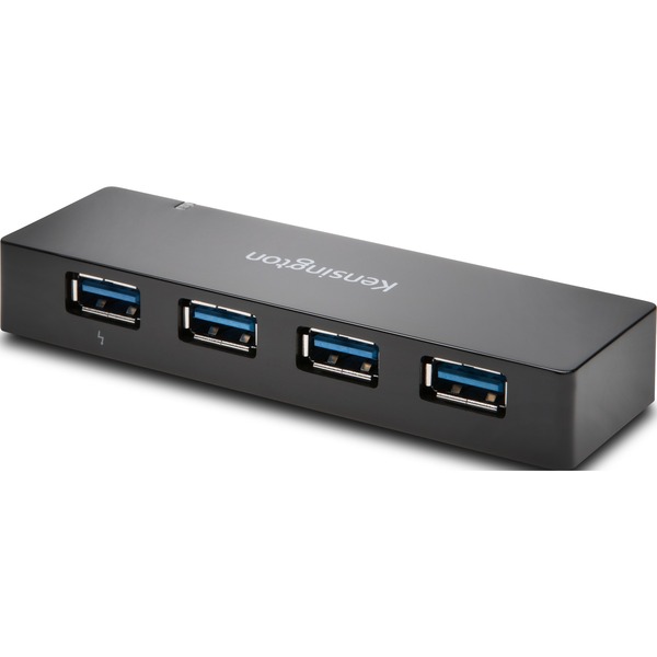 Kensington Hub chargeur 4 ports USB 3.0 UH4000C, Hub USB USB 3.2 Gen 1 (3.1  Gen 1) Micro-B, USB 3.2 Gen 1 (3.1 Gen 1) Type-A, 5000 Mbit/s, Noir, Apple  iPad 4