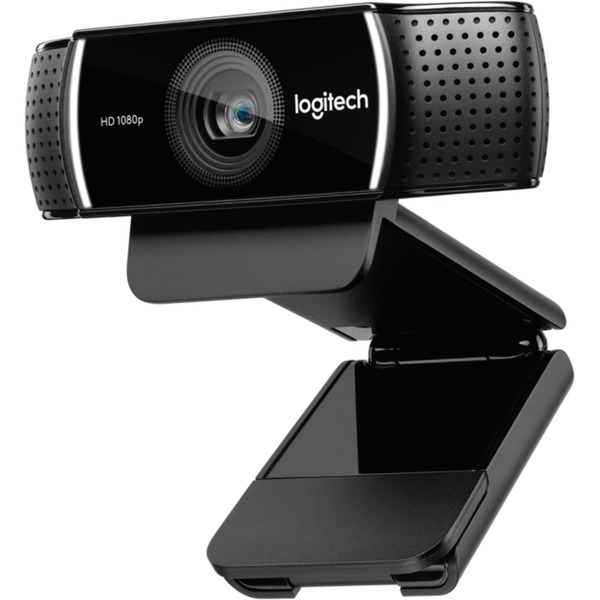 Logitech C922 Pro Stream Webcam Noir, 1920 x 1080 pixels, 60 ips, 1280x720@60fps,1920x1080@30fps, 720p,1080p, H.264, USB