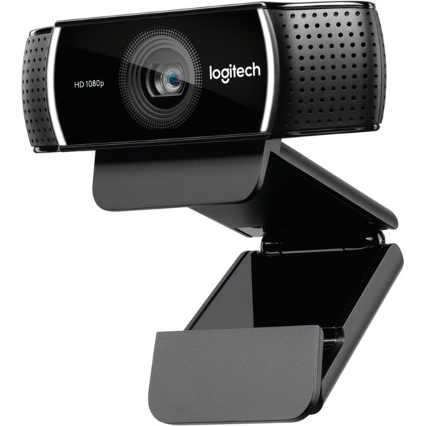 Logitech C922 Pro Stream Webcam Noir, 1920 x 1080 pixels, 60 ips, 1280x720@60fps,1920x1080@30fps, 720p,1080p, H.264, USB