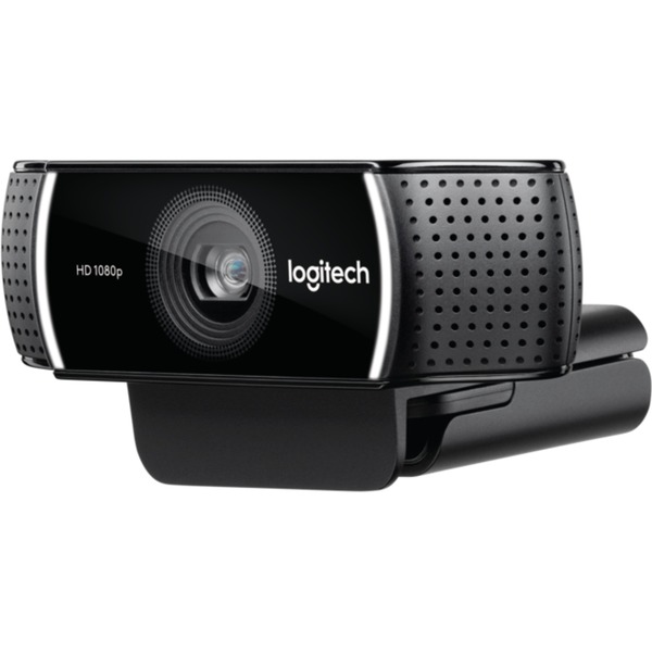 Logitech C922 Pro Stream Webcam Noir, 1920 x 1080 pixels, 60 ips, 1280x720@60fps,1920x1080@30fps, 720p,1080p, H.264, USB