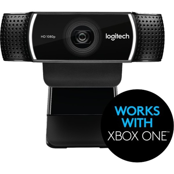 Logitech C922 Pro Stream Webcam Noir, 1920 x 1080 pixels, 60 ips, 1280x720@60fps,1920x1080@30fps, 720p,1080p, H.264, USB