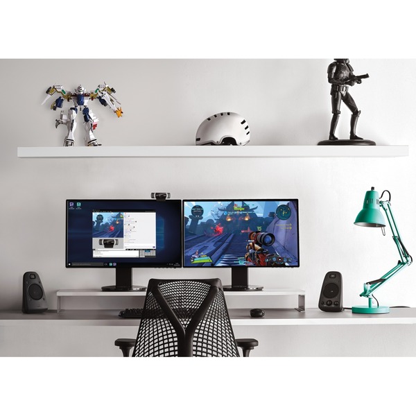 Logitech C922 Pro Stream Webcam Noir, 1920 x 1080 pixels, 60 ips, 1280x720@60fps,1920x1080@30fps, 720p,1080p, H.264, USB