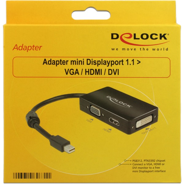 Adaptateur Mini HDMI mâle vers VGA femelle Delock