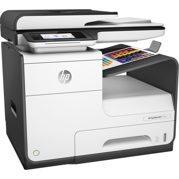 HP PageWide 377dw Jet d'encre A4 1200 x 1200 DPI 30 ppm Wifi, Imprimante multifonction Blanc/Noir, Jet d'encre, Impression couleur, 1200 x 1200 DPI, Copie couleur, A4, Noir, Blanc