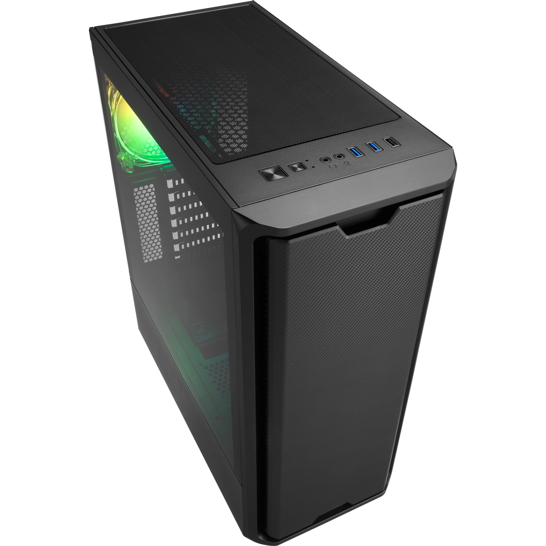 Sharkoon SK3 RGB boîtier midi tower Noir | 3x USB-A | RGB | Window