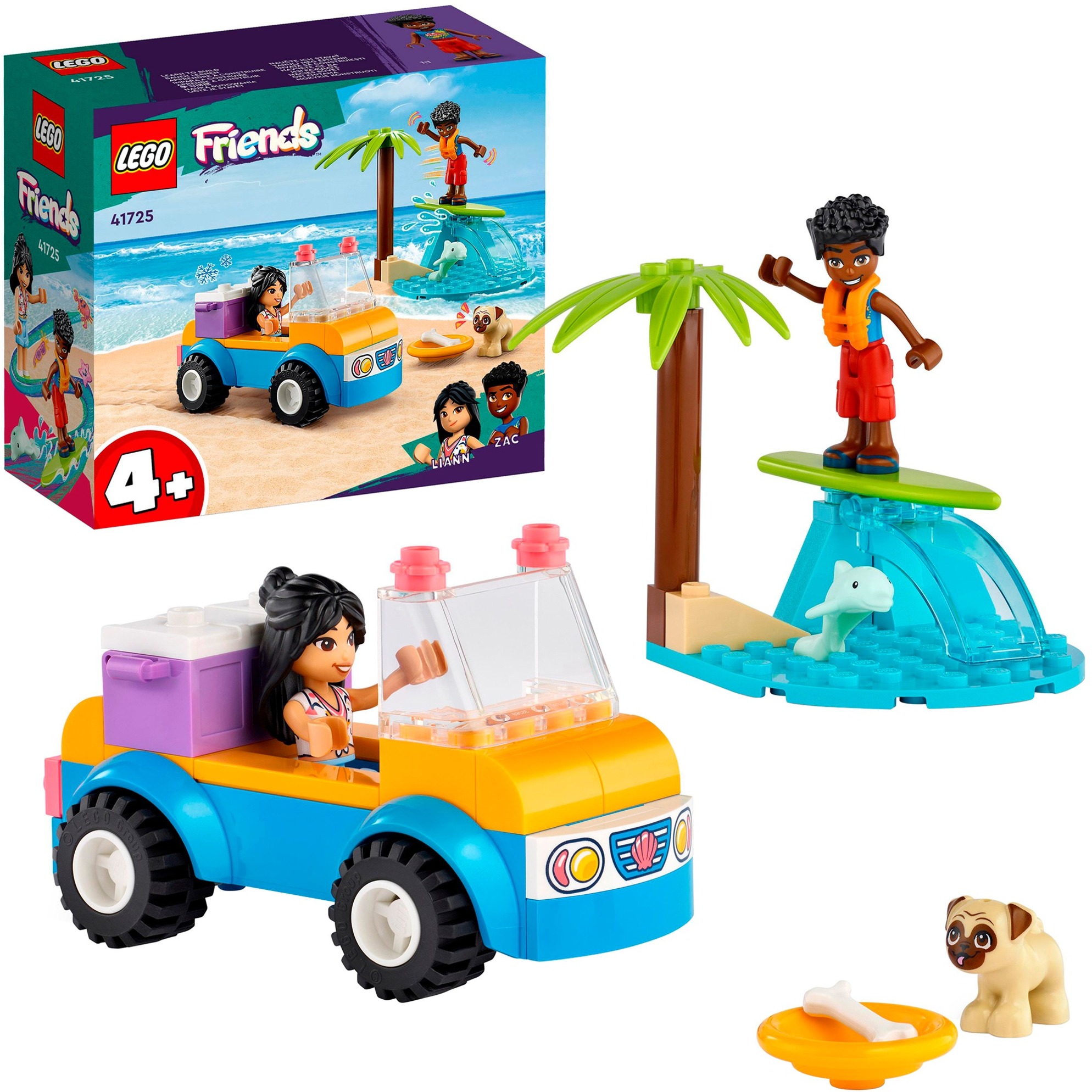 LEGO Friends - La journée à la plage en buggy, Jouets de construction 41725