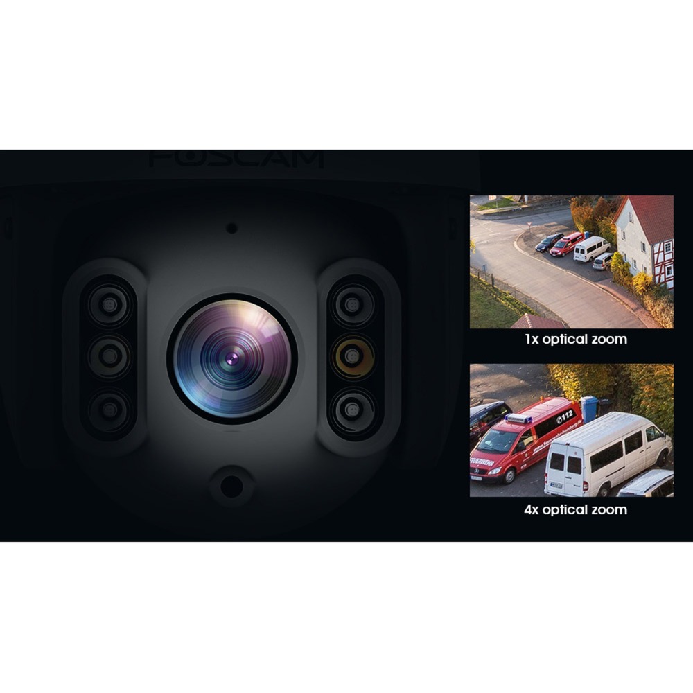 Foscam SD8EP, 4K/8MP PoE PTZ, Caméra de surveillance Noir