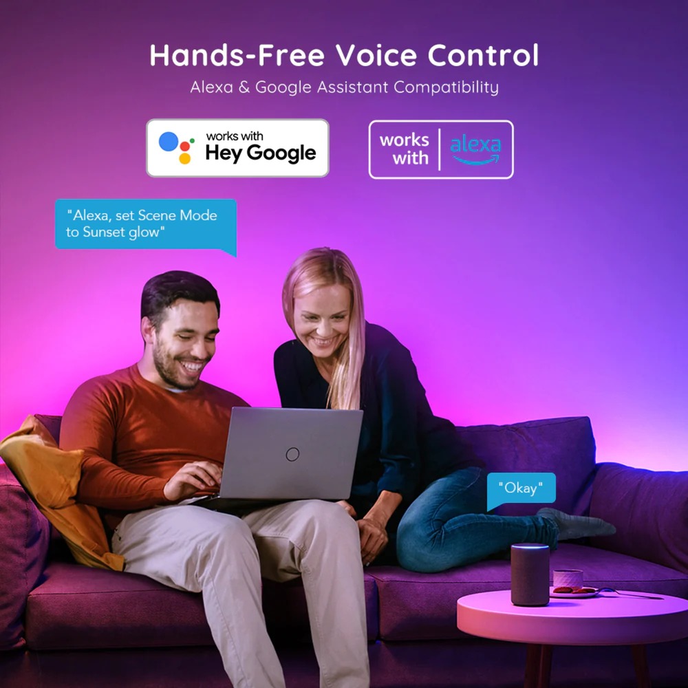 Govee H618A RGBIC Basic Wi-Fi + Bluetooth, Bande LED 5 mètres, RGBIC, Wifi, Bluetooth