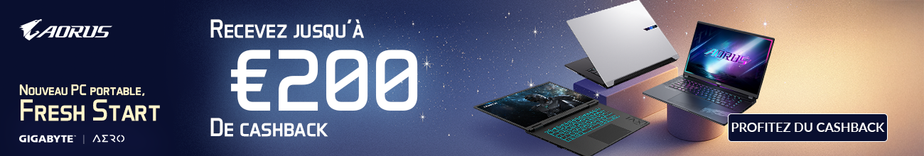 Cashback pc portables GIGABYTE AORUS