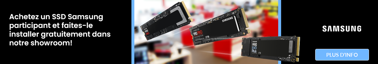 Samsung SSD installation gratuite