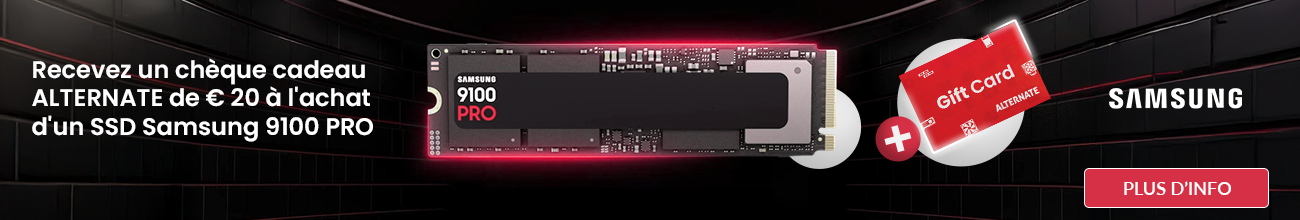 Samsung 9100 PRO SSD + € 20 cheque cadeau ALTERNATE