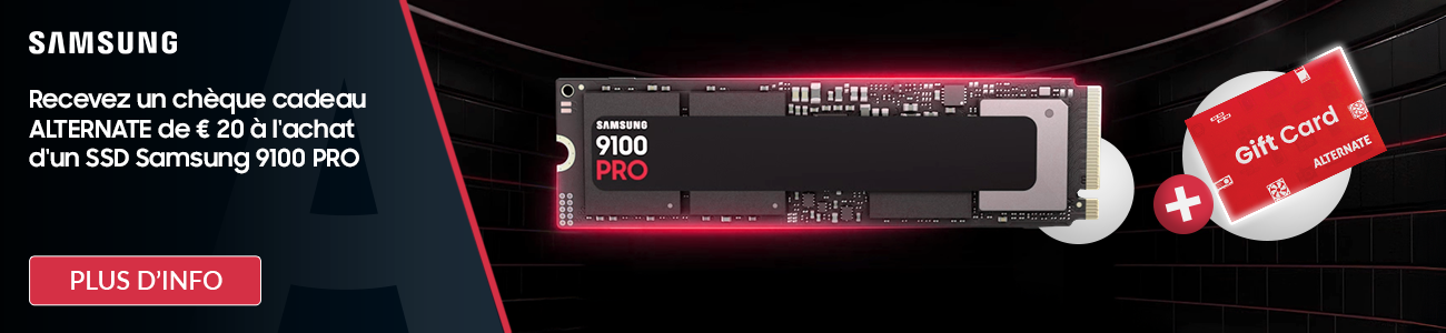 Samsung 9100 PRO SSD + € 20 cheque cadeau ALTERNATE