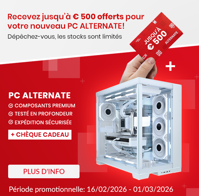 ALTERNATE pc cheque cadeau