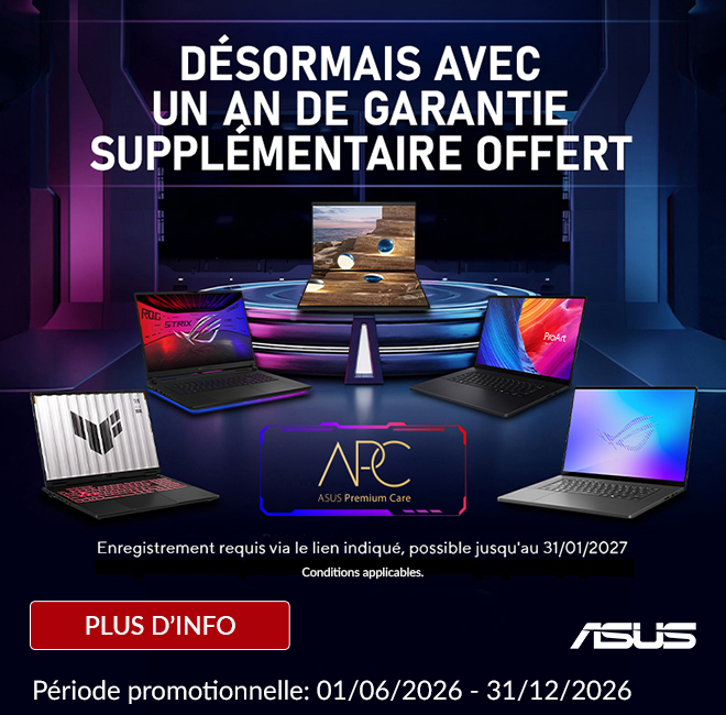PC portable ASUS garantie supplémentaire
