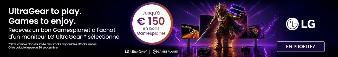 Promo LG UltraGear bon Gamesplanet