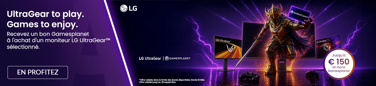 Promo LG UltraGear bon Gamesplanet